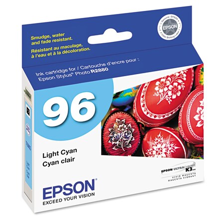 Epson (96) Ink, 430 Page-Yield, Light Cyan T096520